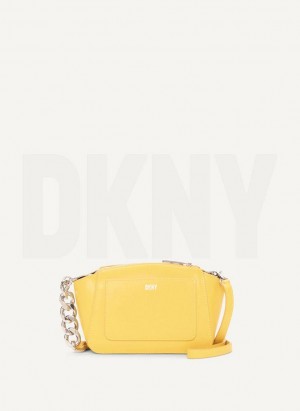 Yellow DKNY Mini Dome Bags Crossbody Bags | USA-D1048
