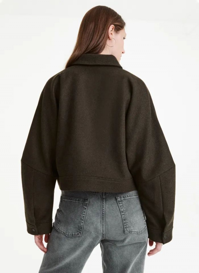 Black DKNY 2 Pocket Women's Jackets | USA-D0485