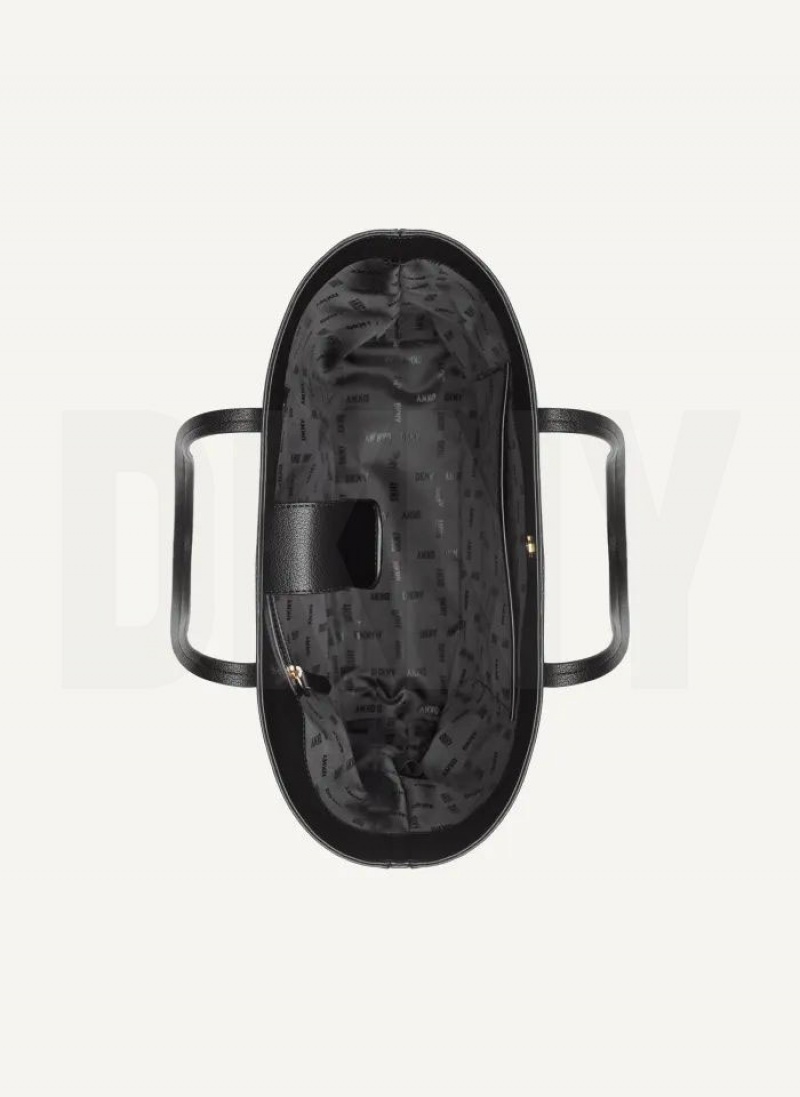 Black DKNY 7th Ave Medium Bags Tote Bags | USA-D1093