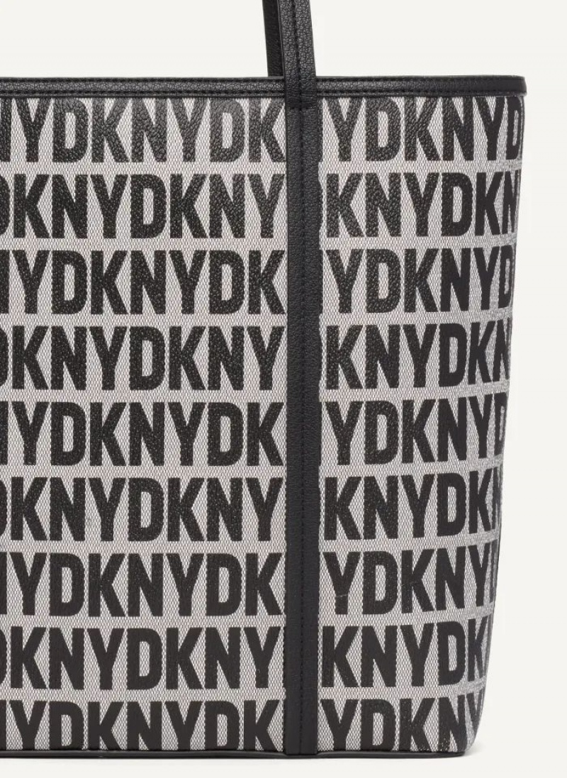Black DKNY 7th Ave Medium Bags Tote Bags | USA-D1093