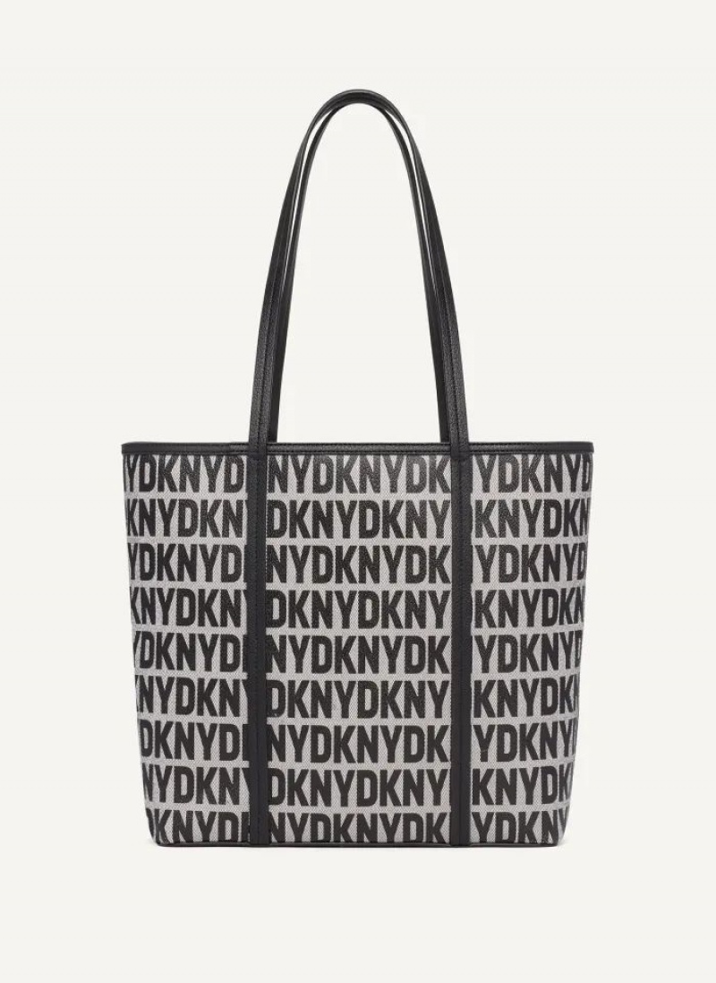 Black DKNY 7th Ave Medium Bags Tote Bags | USA-D1093