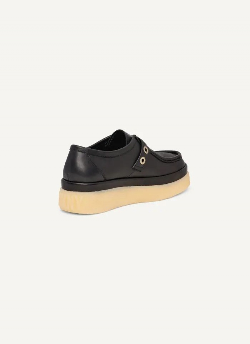 Black DKNY Autumn Shoes Loafers | USA-D1307