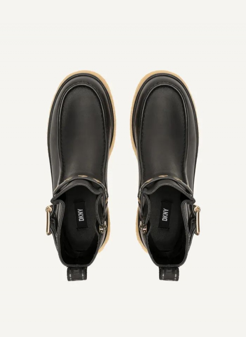 Black DKNY Autumn - Crepe Sole Shoes Boots | USA-D1844