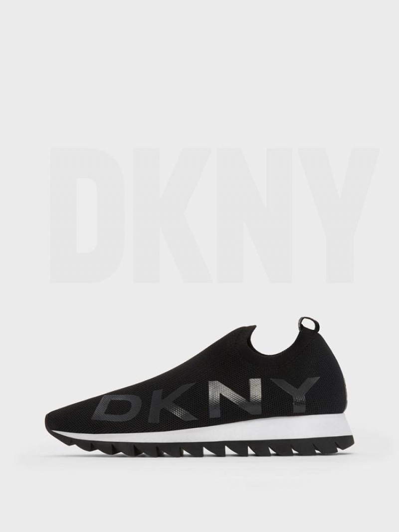 Black DKNY Azer Slip On Shoes Sneakers | USA-D0160