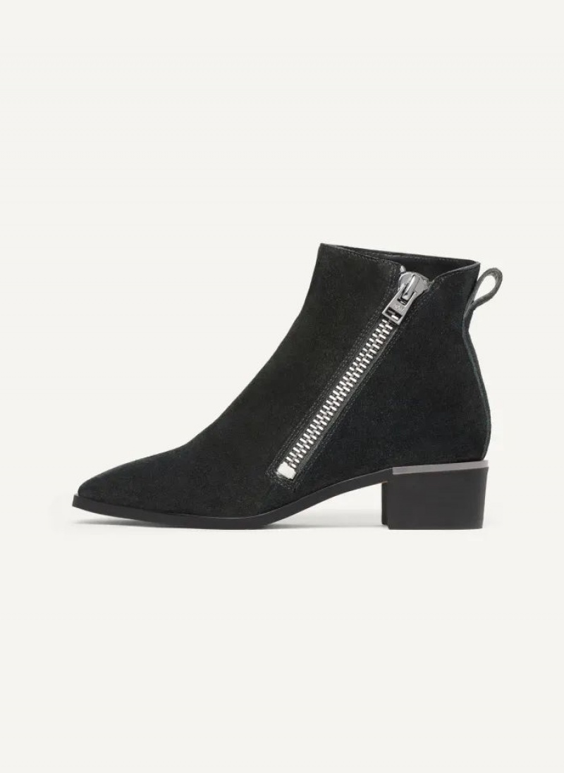 Black DKNY Brenlyn - W/ Zipper Shoes Boots | USA-D0733