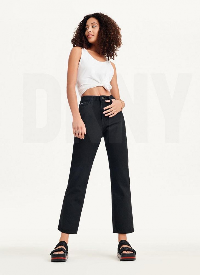 Black DKNY Broome Women's Jeans | USA-D0676