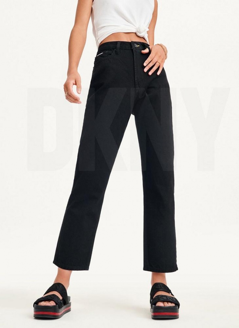 Black DKNY Broome Women\'s Jeans | USA-D0676