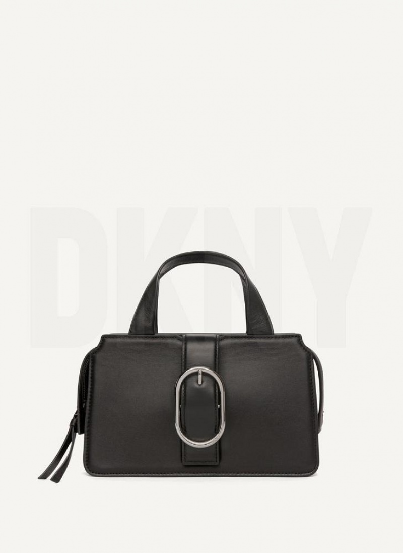 Black DKNY Buckle Bags Crossbody Bags | USA-D1062