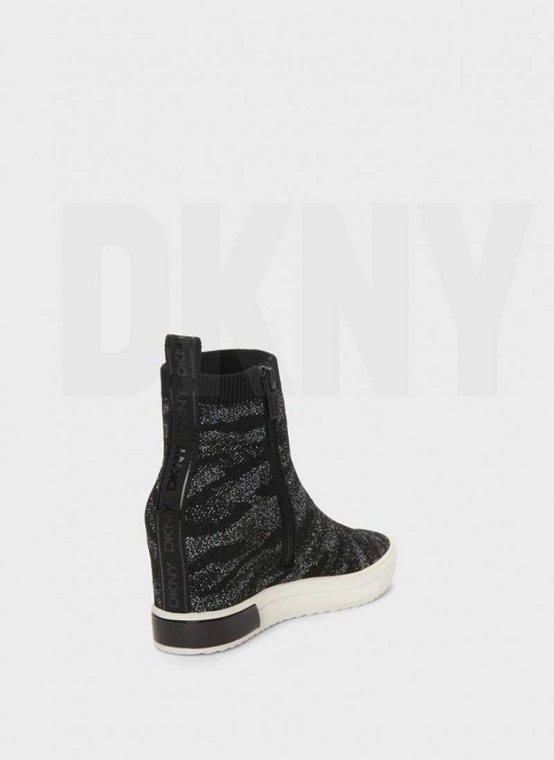Black DKNY Cali Shoes Wedges | USA-D1726