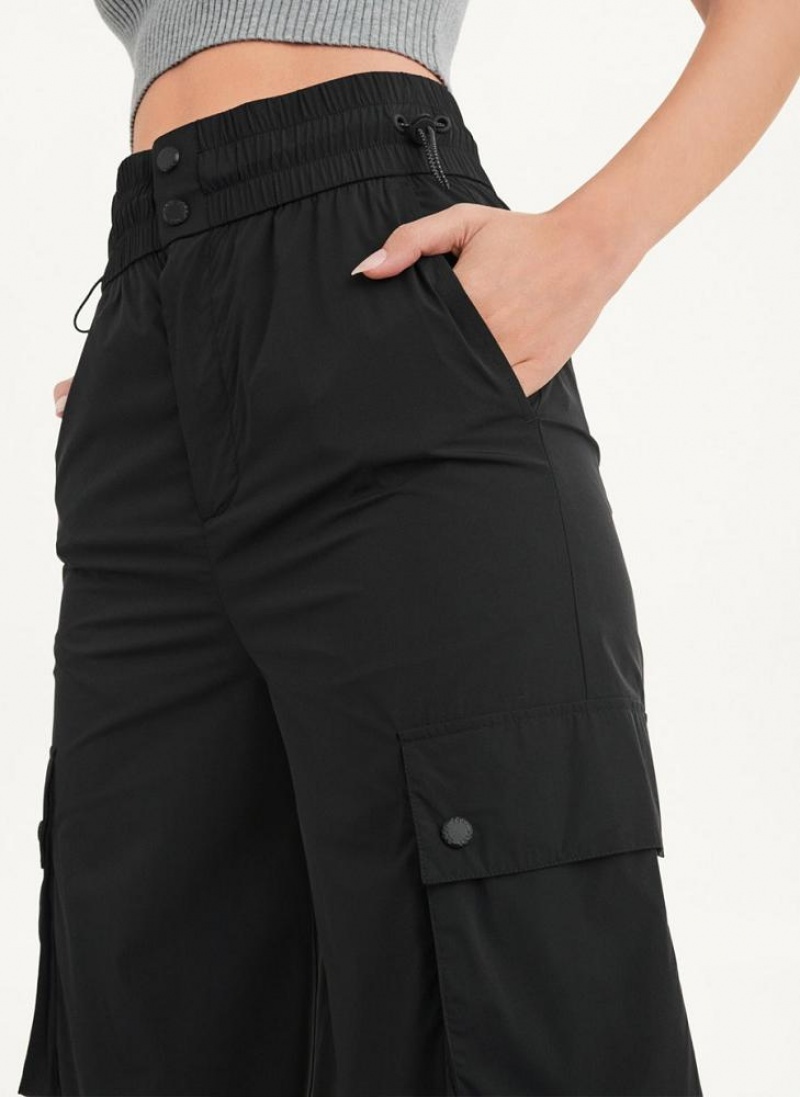 Black DKNY Cargo Trouser Women's Jumpsuits | USA-D1040