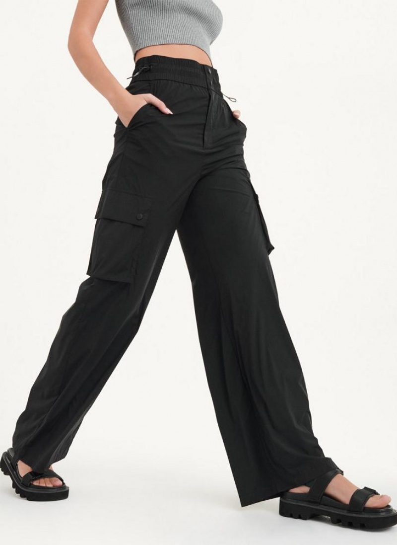 Black DKNY Cargo Trouser Women\'s Jumpsuits | USA-D1040