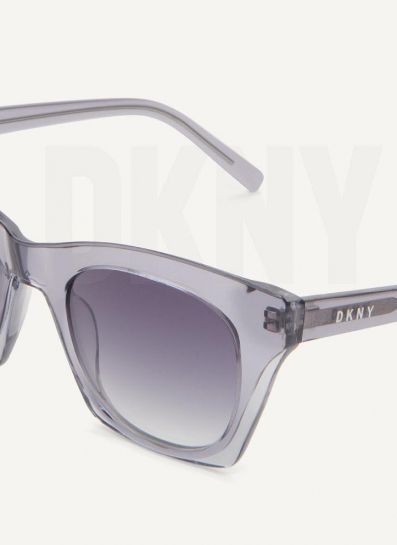 Black DKNY Cat Eye Women's Sunglasses | USA-D0920