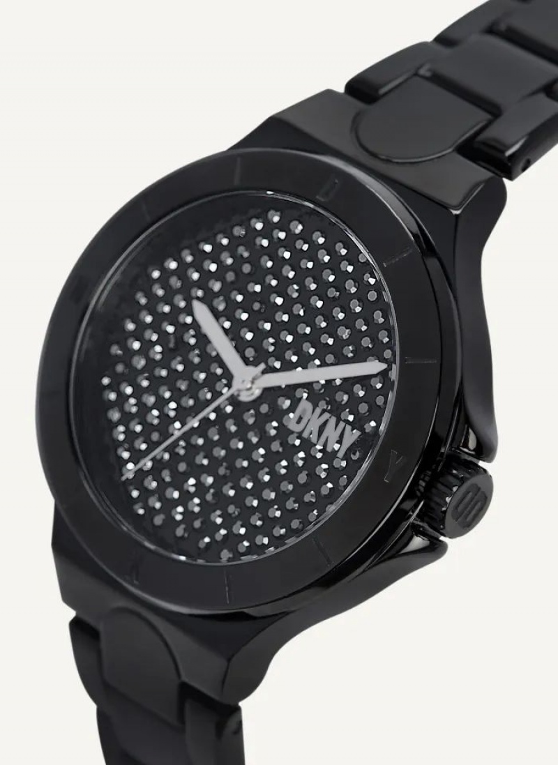 Black DKNY Chambers Women's Watches | USA-D1057