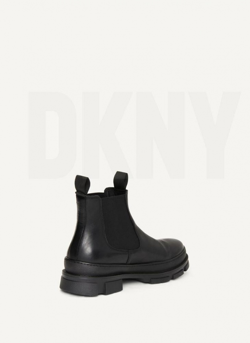 Black DKNY Chelsea Men's Boots | USA-D1244