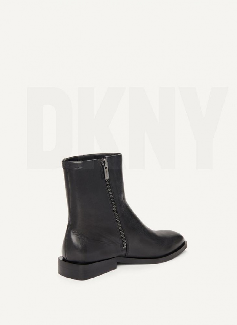 Black DKNY Chelsea Shoes Boots | USA-D1300
