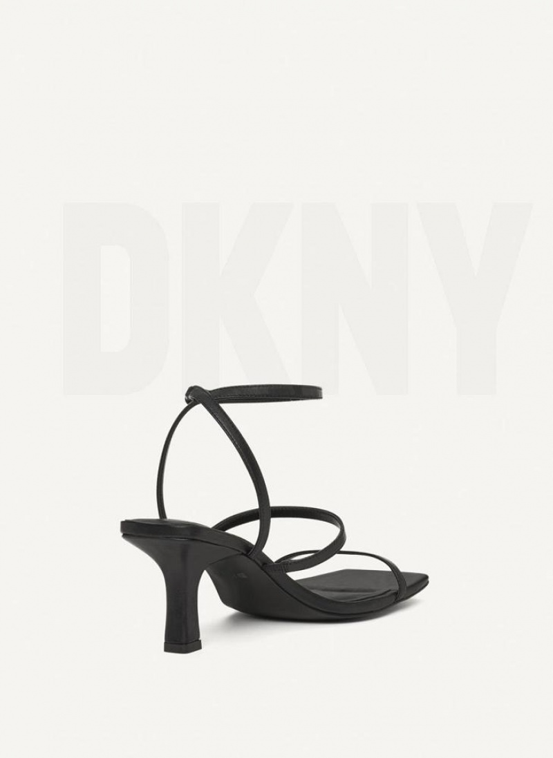 Black DKNY Christy Shoes Sandals | USA-D0480