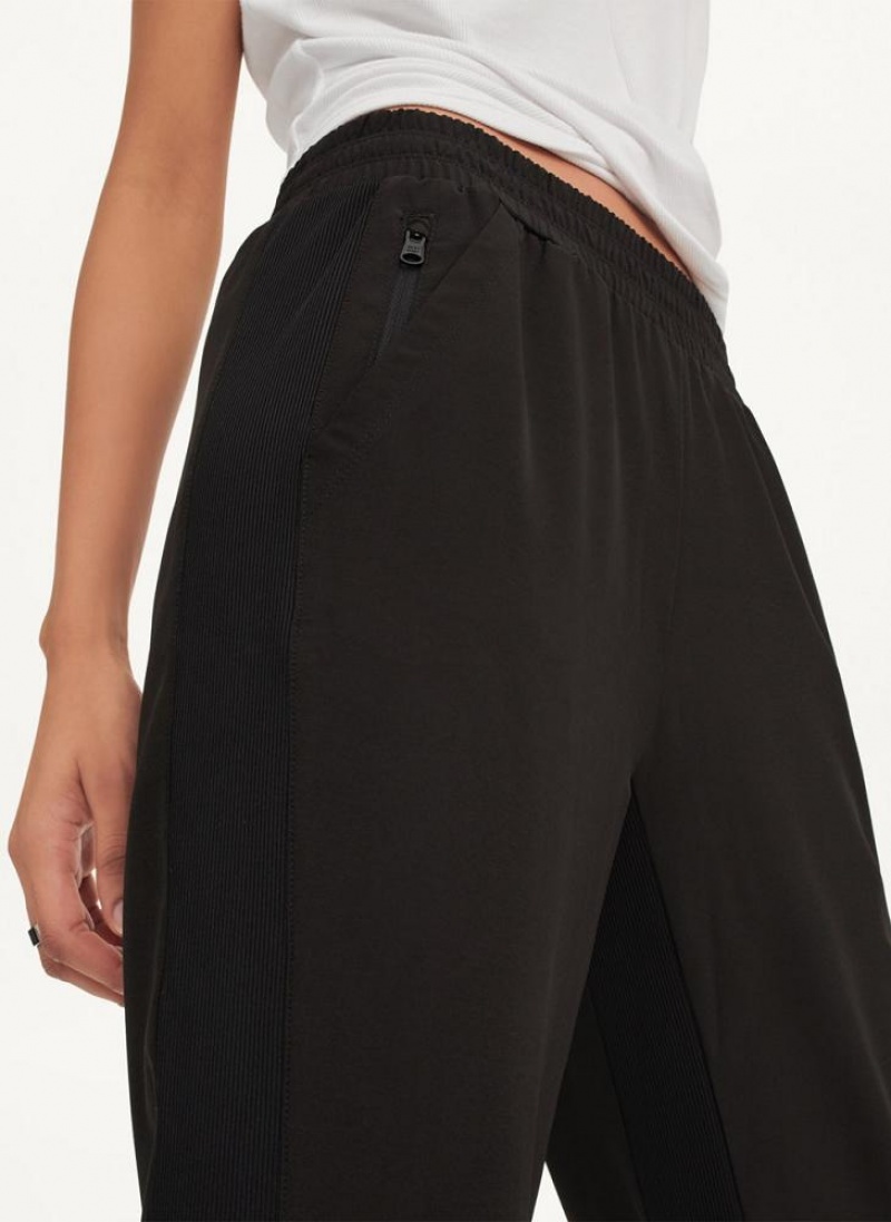 Black DKNY Cropped Cigarette Women's Pants | USA-D0511