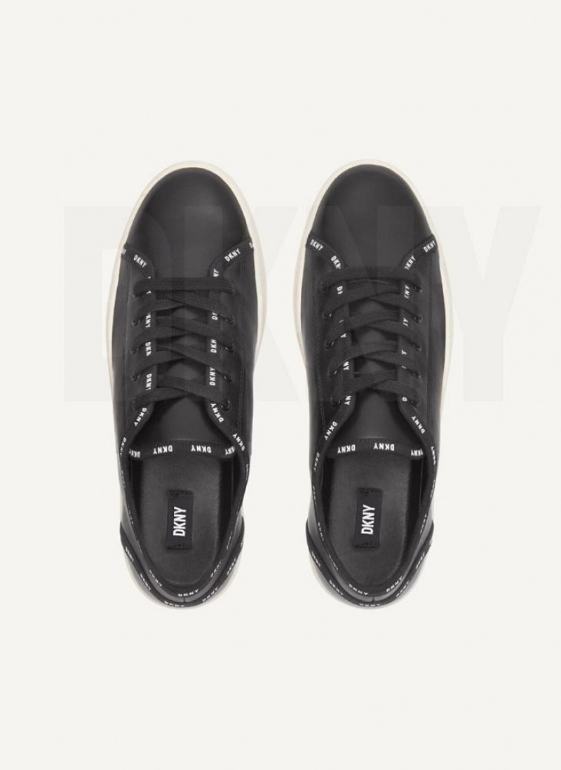 Black DKNY Dkny Court Shoes Sneakers | USA-D0533