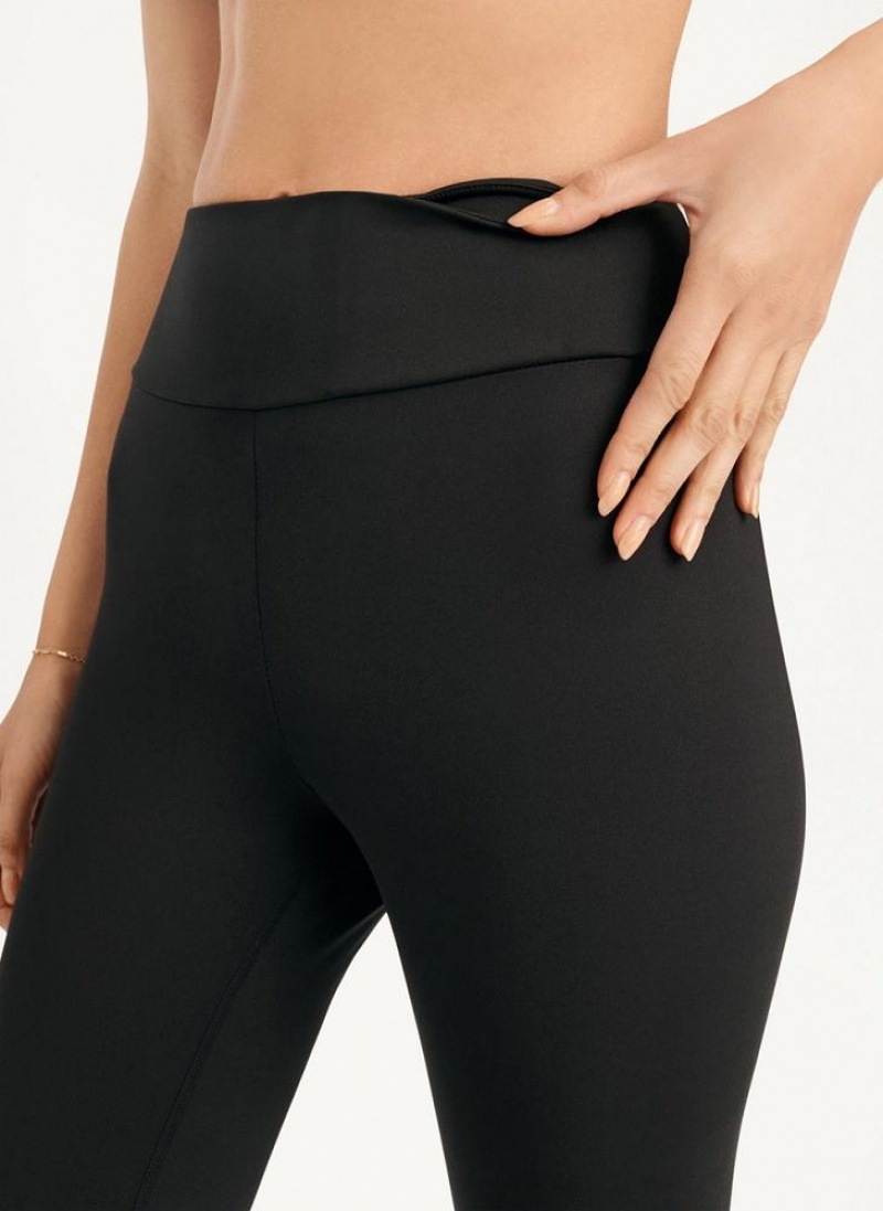 Black DKNY High Waist 7/8 Tight Hug + Lift Tight Women's Leggings | USA-D0493