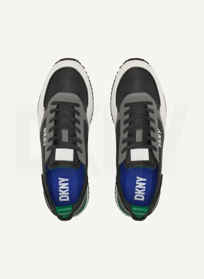 Black DKNY Jersey  Men's Sneakers | USA-D1784