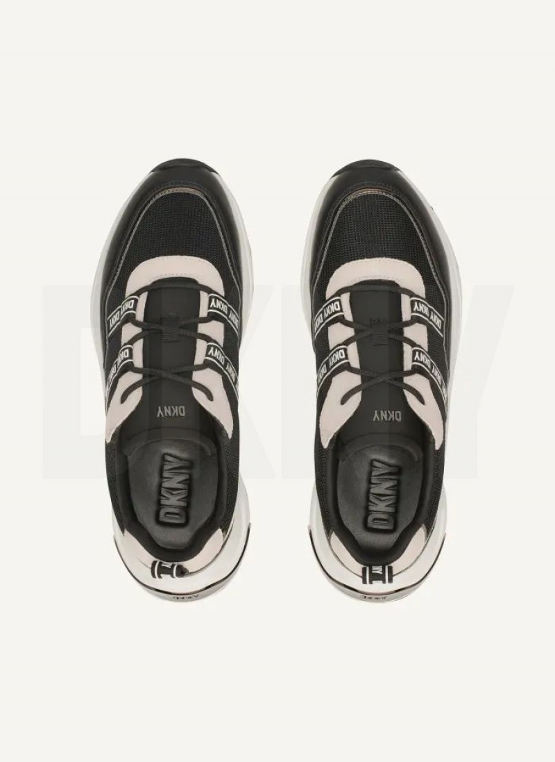 Black DKNY Justine Slip On Shoes Sneakers | USA-D1871
