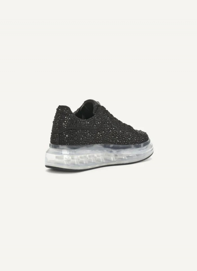 Black DKNY Kandas Lace up Shoes Sneakers | USA-D1241