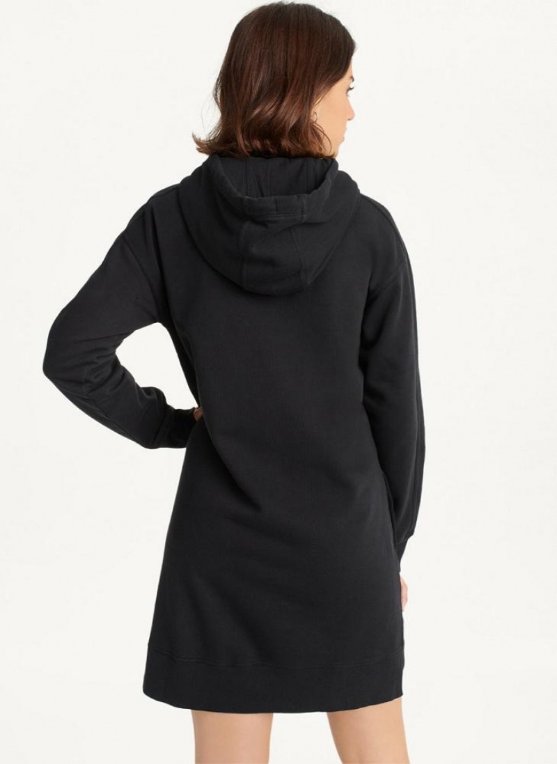 Black DKNY Long Sleeve Sneaker Women's Dresses | USA-D1270