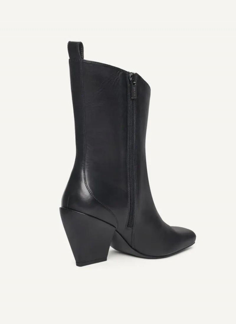 Black DKNY Luna Shoes Boots | USA-D1518