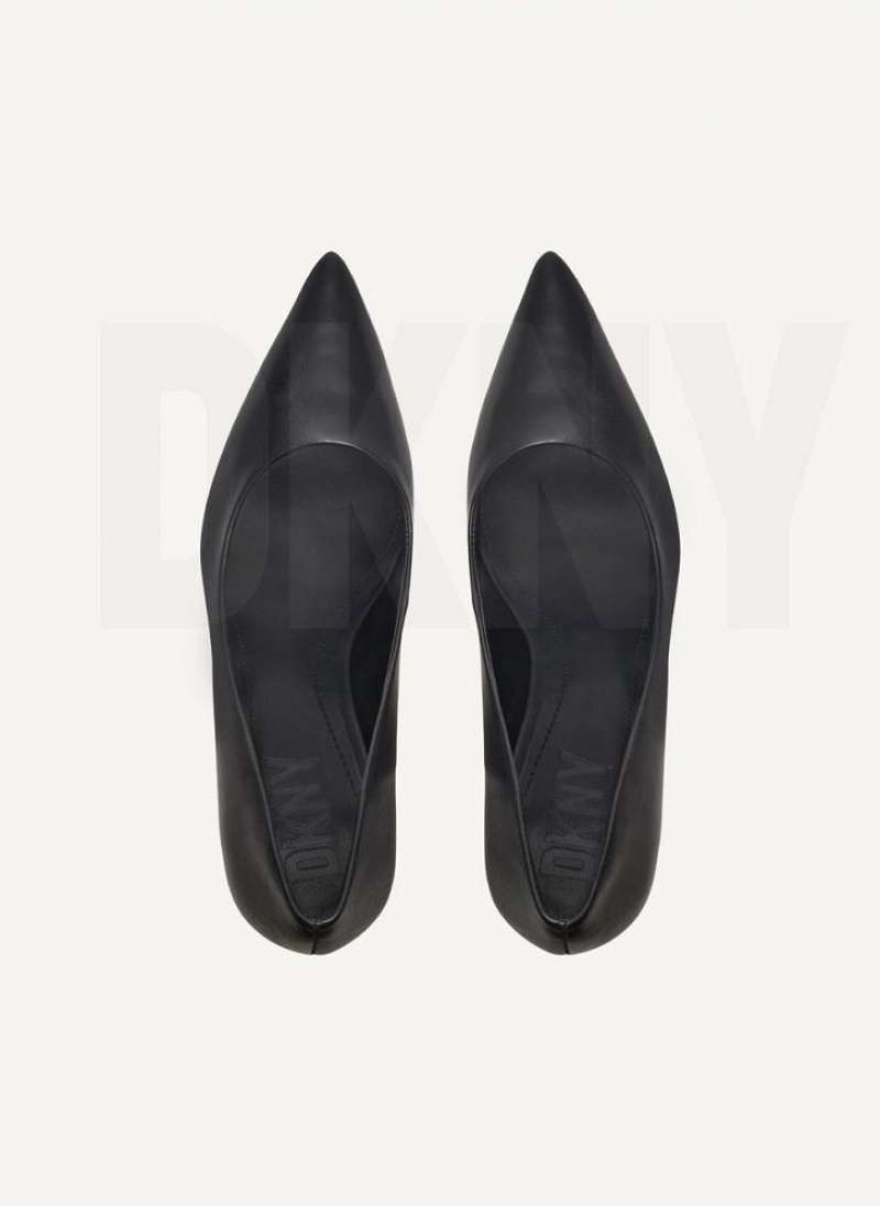 Black DKNY Mabi High Pump Shoes Heels | USA-D1972