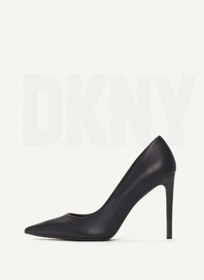 Black DKNY Mabi High Pump Shoes Heels | USA-D1972
