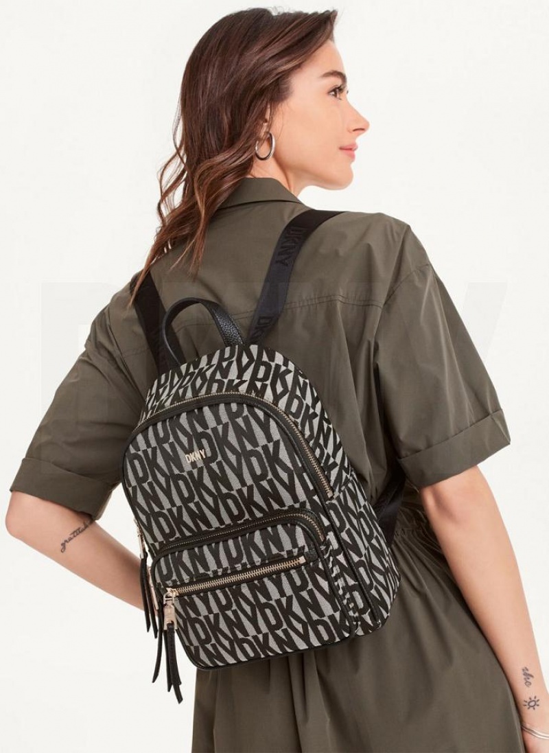 Black DKNY Maxine Bags Backpacks | USA-D1333
