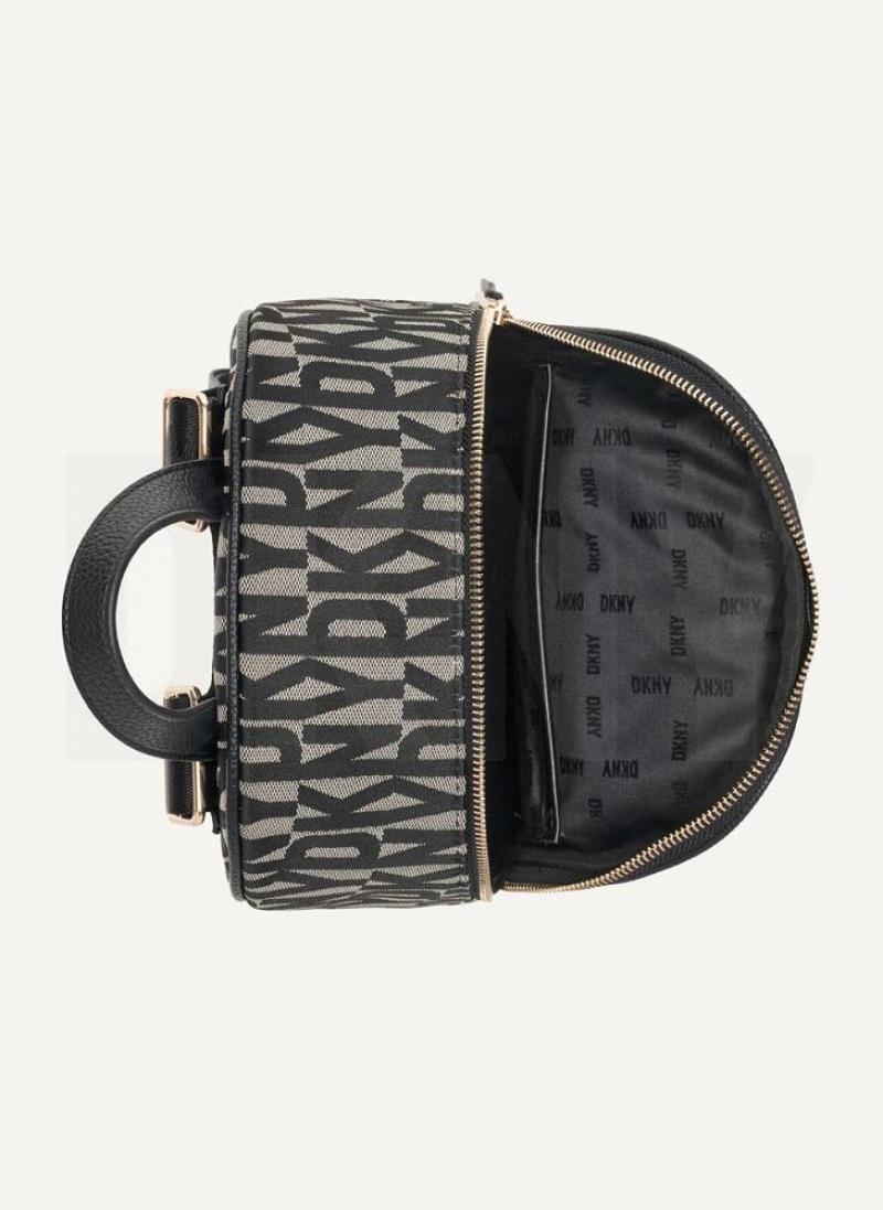 Black DKNY Maxine Bags Backpacks | USA-D1333