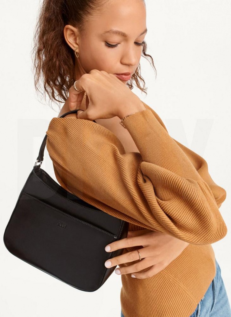 Black DKNY Medium Bags Shoulder Bags | USA-D1305