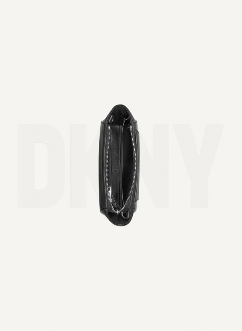 Black DKNY Mini Dome Bags Crossbody Bags | USA-D0872