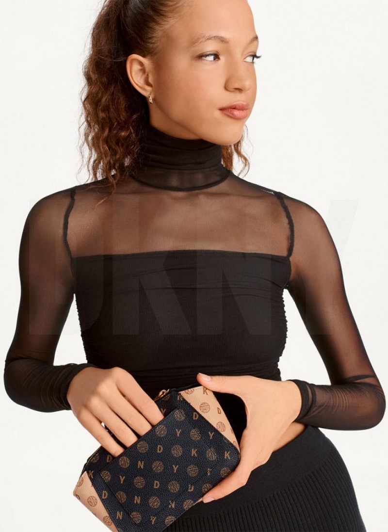 Black DKNY Mini Dome Bags Crossbody Bags | USA-D0738