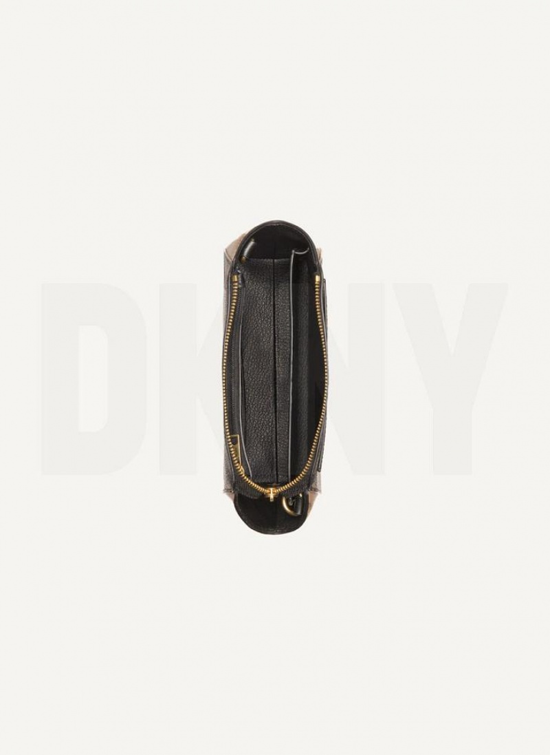 Black DKNY Mini Dome Bags Crossbody Bags | USA-D0738