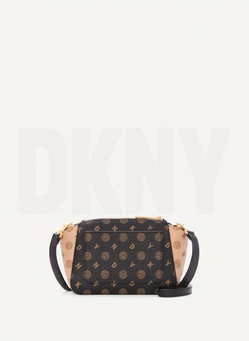 Black DKNY Mini Dome Bags Crossbody Bags | USA-D0738