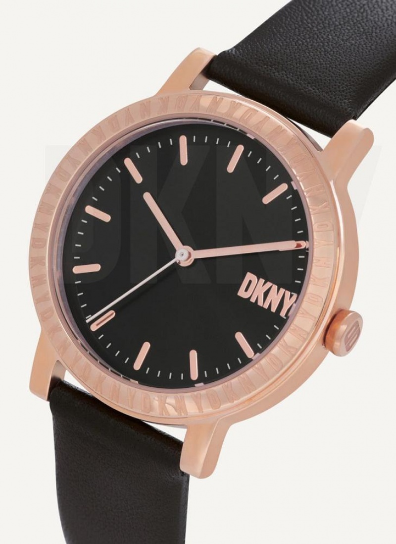 Black DKNY New Platform Women's Watches | USA-D1539