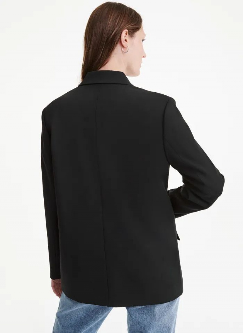 Black DKNY Oversized Tailoring Women's Blazers | USA-D1899