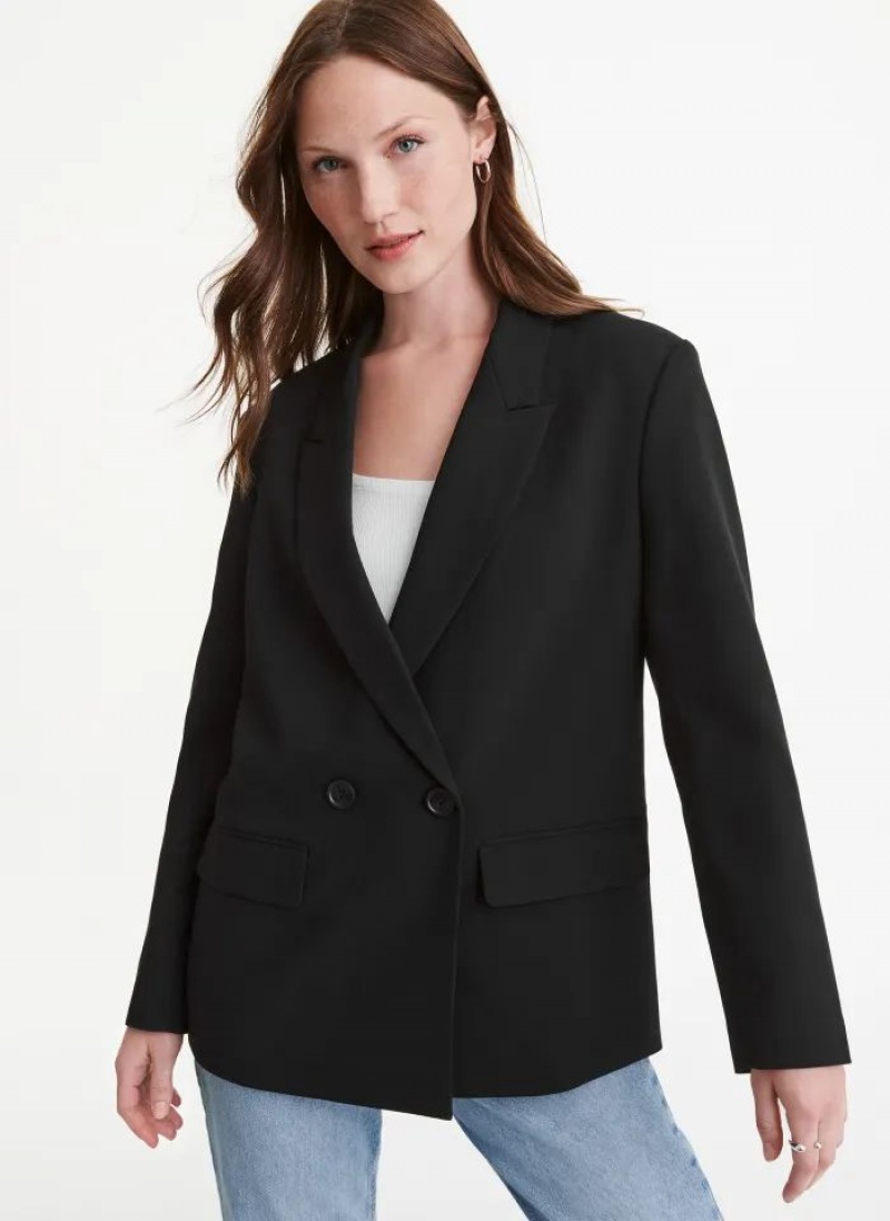 Black DKNY Oversized Tailoring Women\'s Blazers | USA-D1899