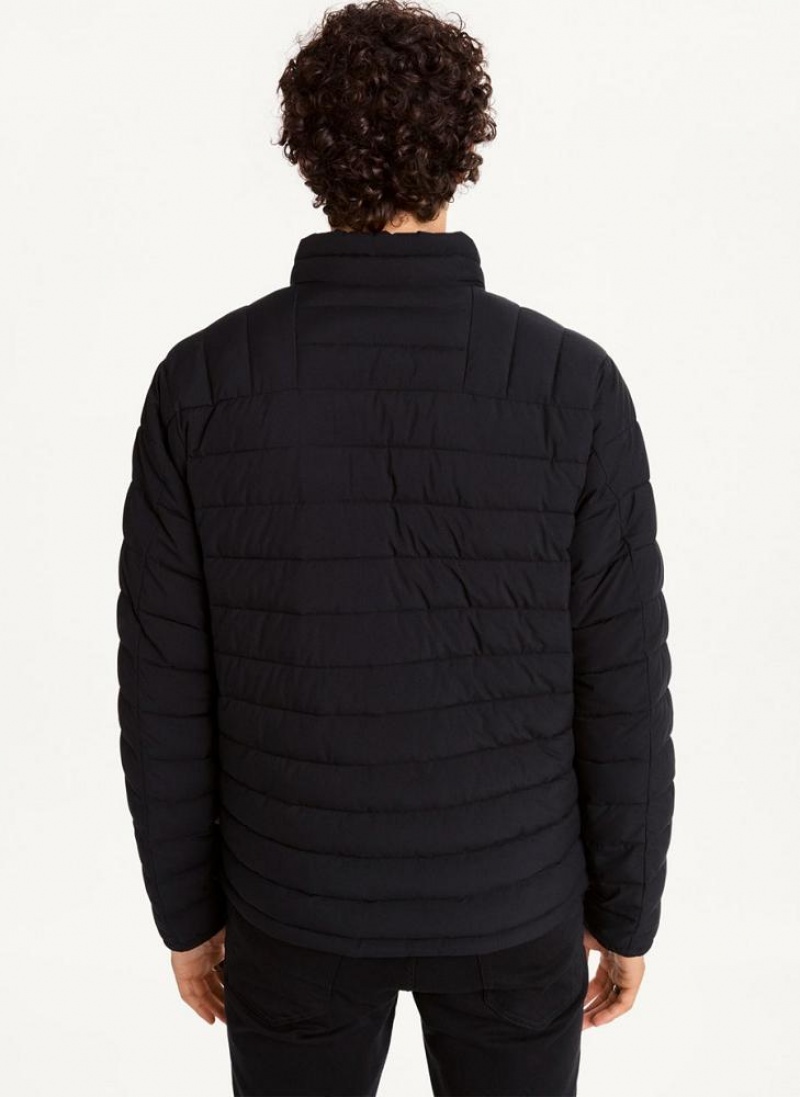 Black DKNY Packable Men's Puffer Jacket | USA-D1711