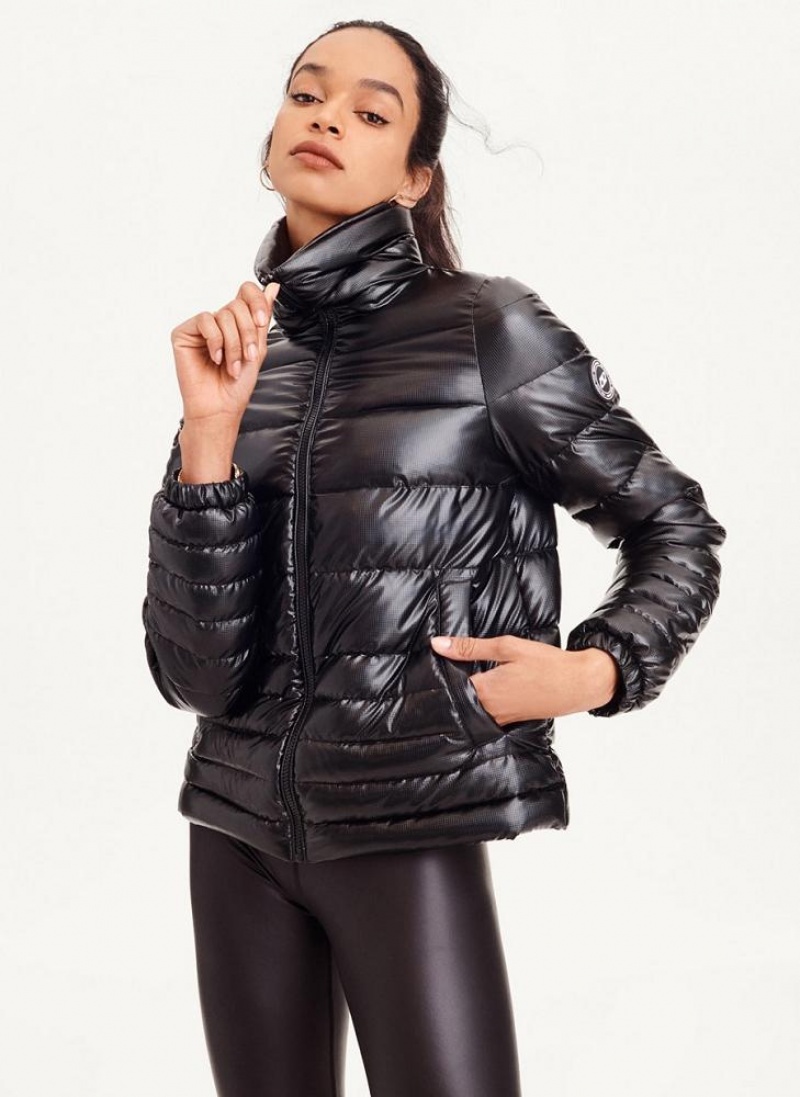 Black DKNY Packable Ripstop Women\'s Puffer Jacket | USA-D0249