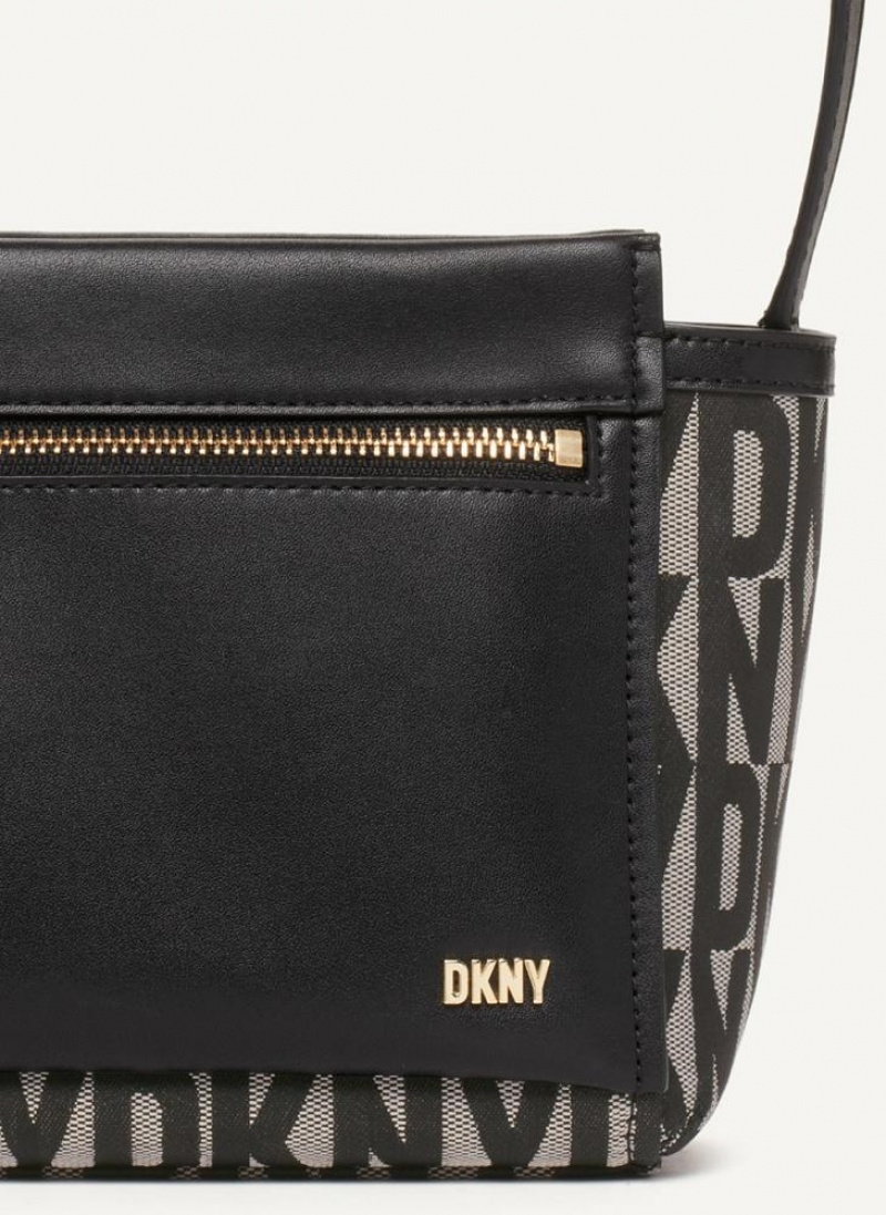 Black DKNY Pax Bags Crossbody Bags | USA-D0535