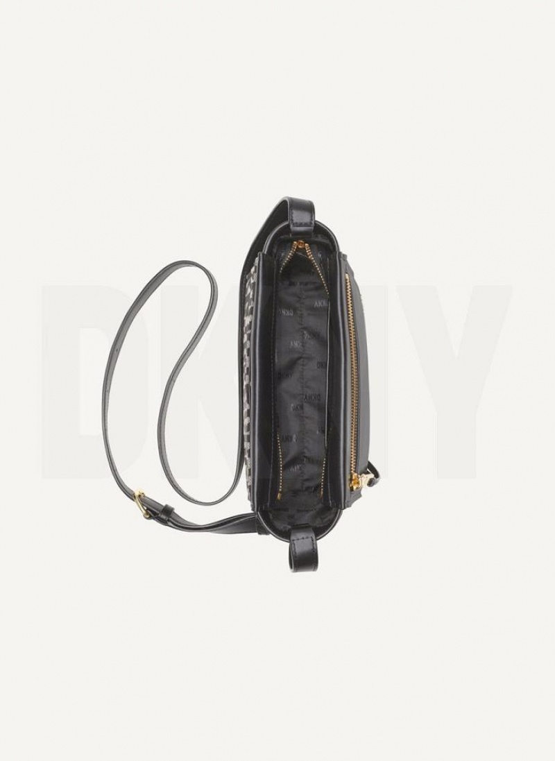 Black DKNY Pax Bags Crossbody Bags | USA-D0535