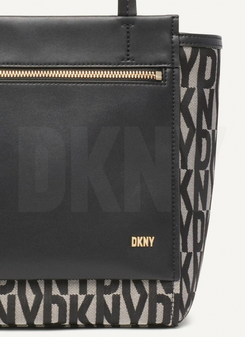 Black DKNY Pax North-South Bags Tote Bags | USA-D0515
