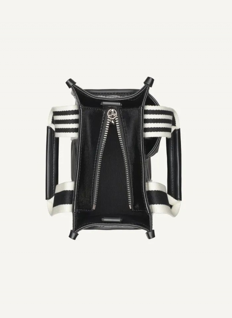 Black DKNY Prospect Coated Canvas Mini Bags Tote Bags | USA-D1504