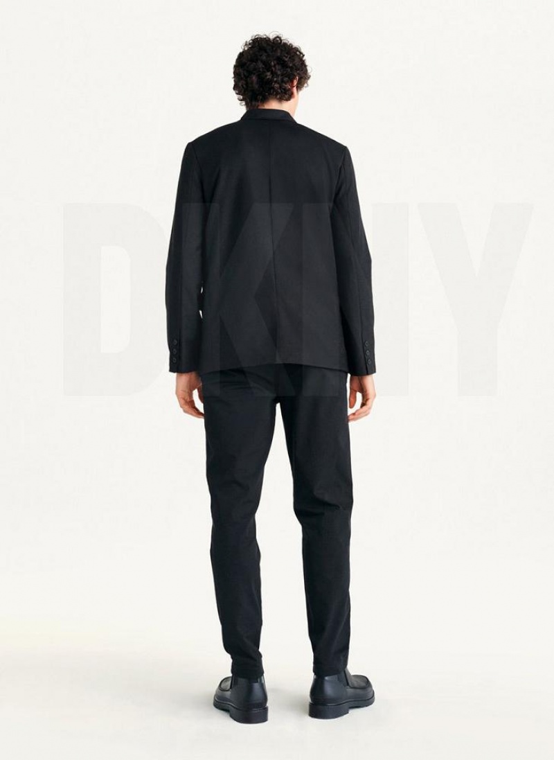 Black DKNY Relaxed Men's Blazers | USA-D1445