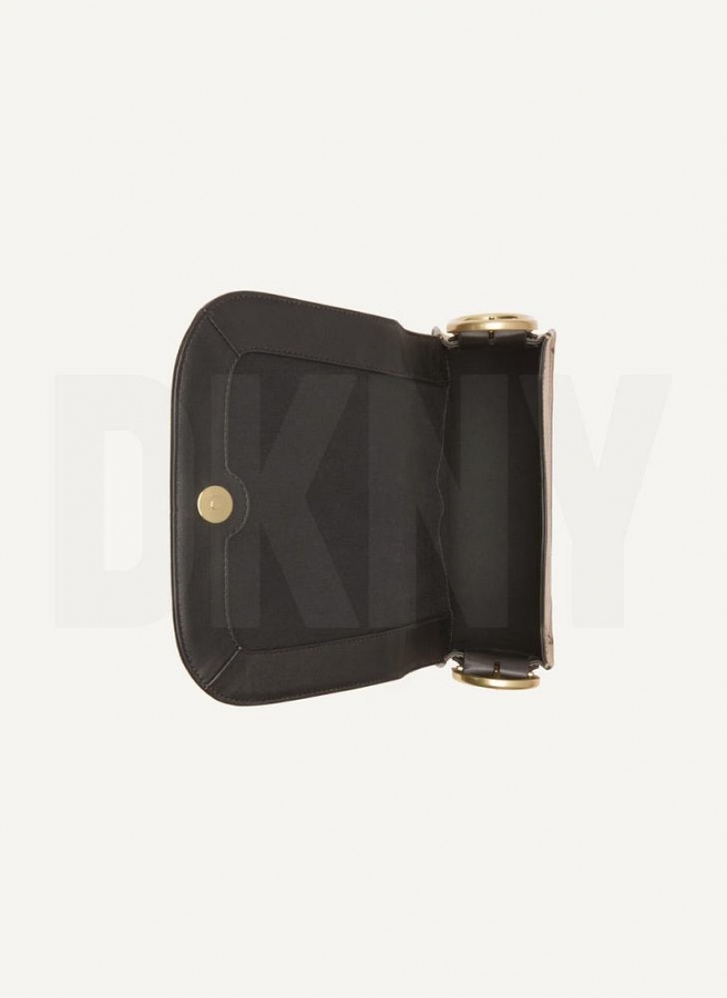 Black DKNY Saddle Bags Crossbody Bags | USA-D1178