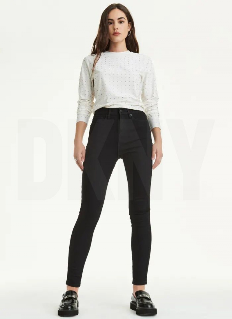 Black DKNY Skinny Women's Jeans | USA-D0631