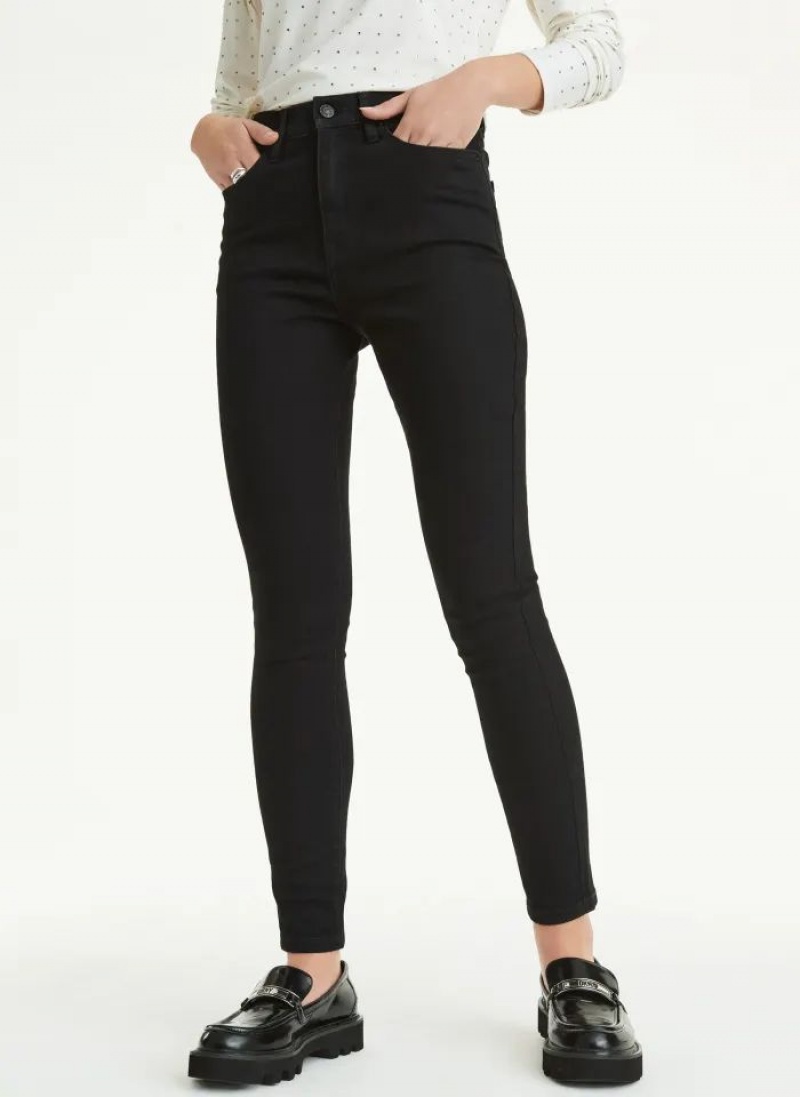 Black DKNY Skinny Women\'s Jeans | USA-D0631